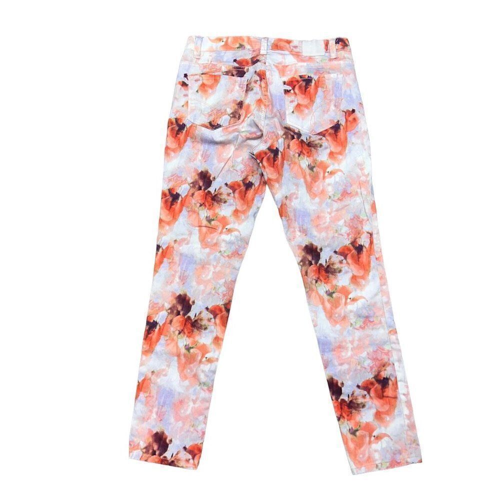 Calvin Klein Peach Canopy Legging Jean Tie Dye Print WF13A37 Women's 32/14